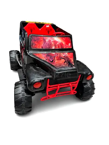 Large Black & Red Monster Truck Toy — Sturdy Off-Road Vehicle