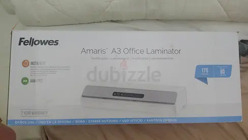 Fellowes Amaris A3 Office Laminator - A3 Laminator, Jam-Free, 2yr Warranty