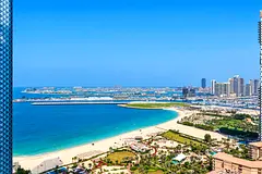 Corner | Front Row JBR | Direct Sea View | Lux Upgrade & Furniture