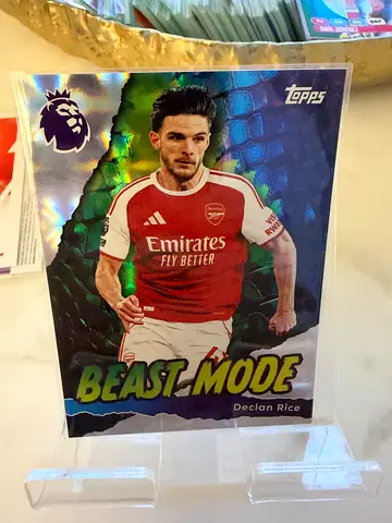 Topps Premier League 'Beast Mode' Declan Rice Football Trading Card - Mint