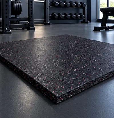 Rubber Floor
1m*1m*20mm
Black With Red Dots