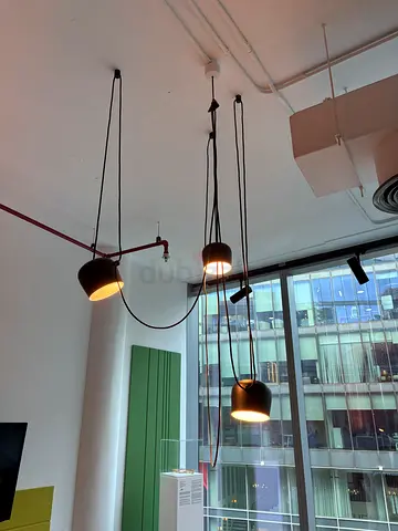 Flos Aim Small pendants, black, set of 3 with canopy (Bouroullec) – original, with invoice