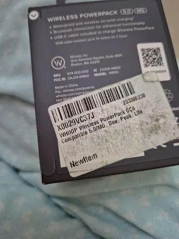 Brand New Original WHOOP 5.0 / MG Wireless PowerPack Charger