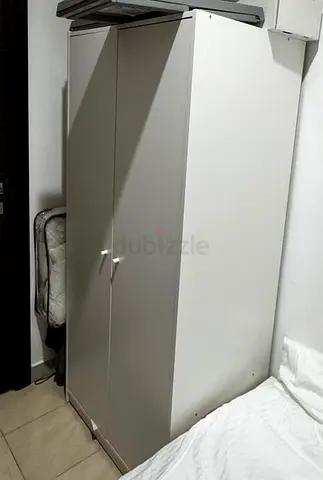 IKEA Kleppstad white two-door wardrobe - good condition