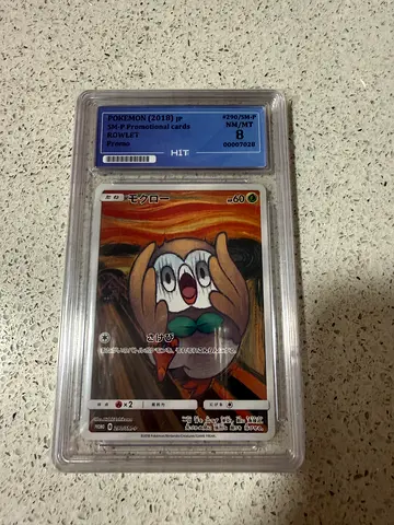 Graded Pokémon Card - Rowlet Japanese Promo HIT 9 in Slab