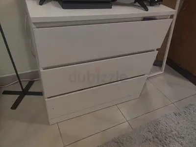 IKEA white 3-drawer chest/dresser