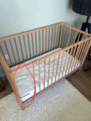 Ikea Baby Bed + Ikea Mattress + cover