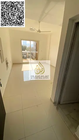 For annual rent in Ajman: 3 bedrooms (all master bedrooms) and a living room, 4 bathrooms, a balcony, and built-in wardrobes in every room. Very spaci