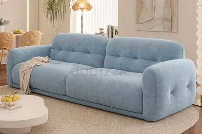 Elegant beautiful 3 seater sky blue colour Sofa