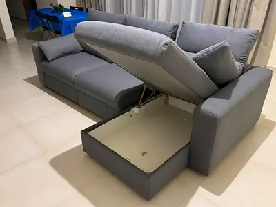Brand new Condition Ikea/Eskelstuna L Shape Sofa Bed with Storage