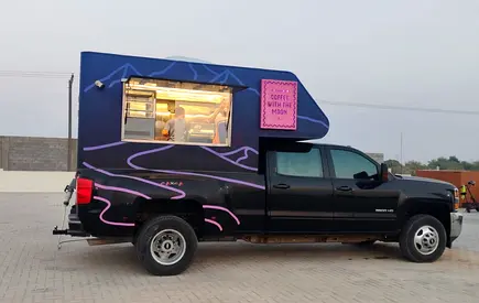 Customized Mobile Coffee Truck / Food Truck Pickup - Fully Built Service Unit