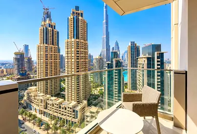 Burj Khalifa View | Furnished 2 Beds | Tenanted