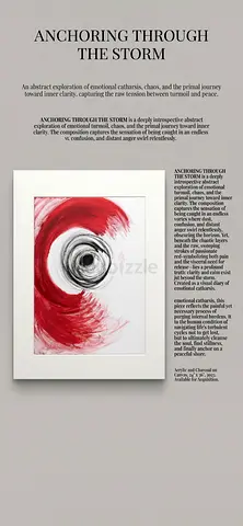 Anchoring Through The Storm - Abstract Art Print
