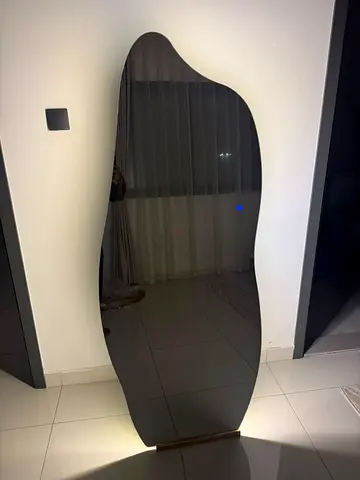 Full-length Irregular Shape Floor Mirror with LED large size :70*170 cm