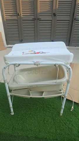 Baby changing table with built-in bath - used, clean condition