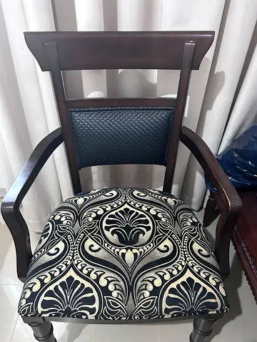 Wooden leather chair