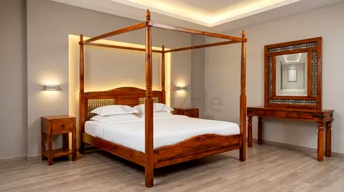 Marina solid wood bedroom set