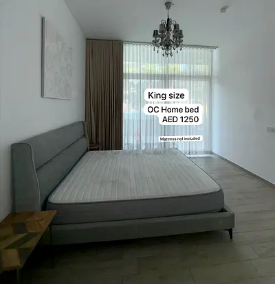 King size OC Home upholstered bed frame