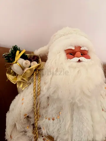Luxury Gold / White Christmas Santa Claus