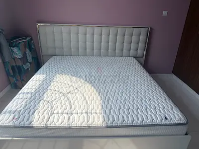 Queen size bed frame with mattress - good condition pan Emirates
