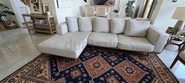 West elm Newport Feather filled sofa beige