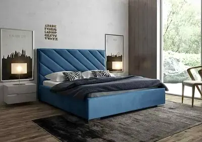 Modren design New King size bed frame with Mattress Available