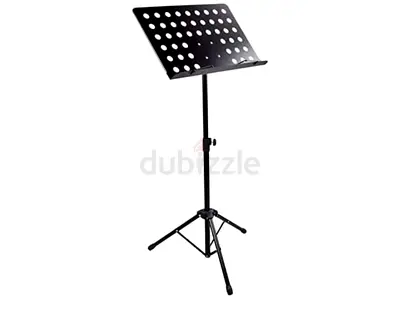 Adjustable Metal Music Stand with Tripod Base - Lightweight