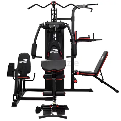 SKY LAND Multi-Function Home Gym System with 3 Workout Stations GM-8144