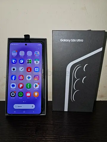 Samsung Galaxy S26 ULTRA Box with Cable one physical+Esim 12/512Gb Storage warranty till Sep 2027