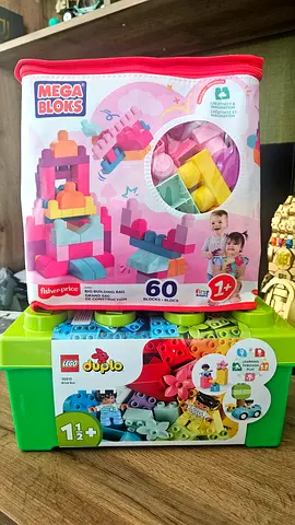 Mega Bloks & LEGO Duplo Bundled Building Blocks Set - 125 Pieces