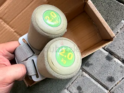 Pair of 2kg Foam-Coated Hand Weights (Good Condition)