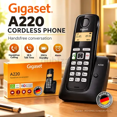 Gigaset A220 Cordless Landline Phone - Handsfree, New/Boxed