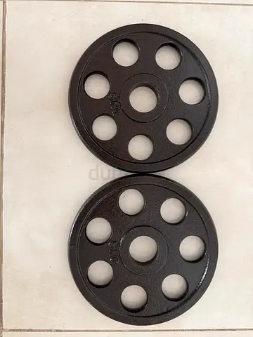 Pair of 5kg Cast Iron Weight Plates (10kg Total) – Multi-Grip