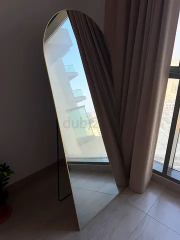 Full-length Freestanding Oval Mirror with Foldable Stand from Home center