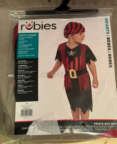Halloween Costume - Pirate - 1-2 Years Old
