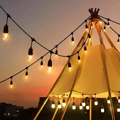 Outdoor Decorative String Lights - Warm Edison Bulbs (Set)