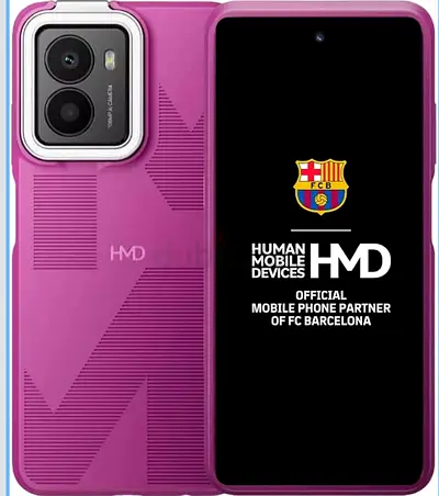 HMD (Human Mobile Devices) smartphone - Purple, FC Barcelona edition, like new