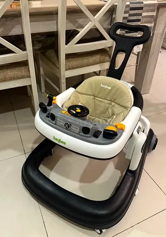 Baby Walker & Swing Rocker with Canopy and Remote - Good Condition