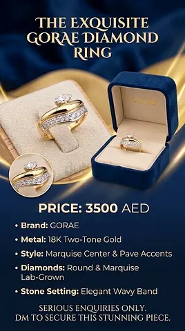 zoroen Diamond Engagement Ring with GIA Tag - Size Noted