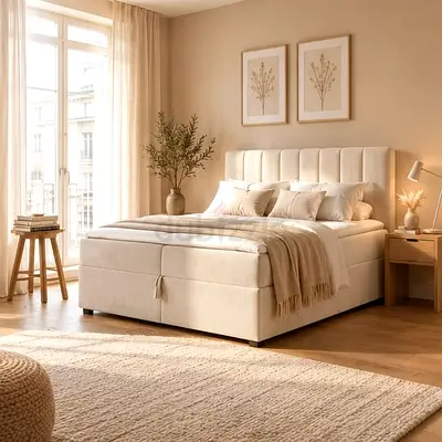 New luxury 180*200 king size stylish box bed