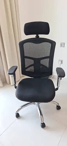 Mahmayi Ergonomic Mesh Office Chair with Headrest and Adjustable Arms