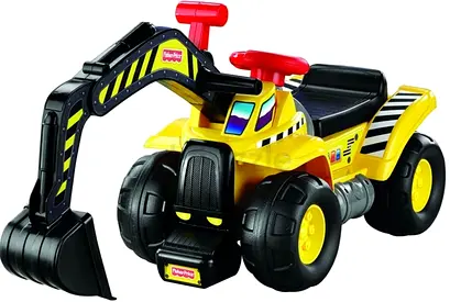 Fisher-Price Ride-On Excavator Tractor - Push Toy for Toddlers