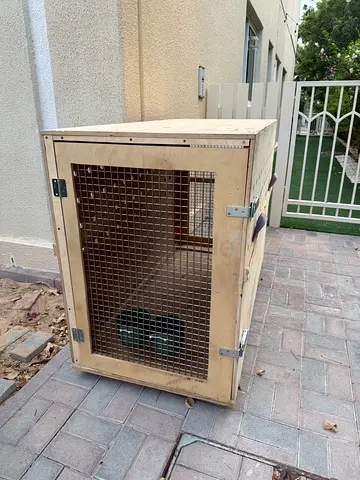 IATA-Compliant Wooden Dog Crate