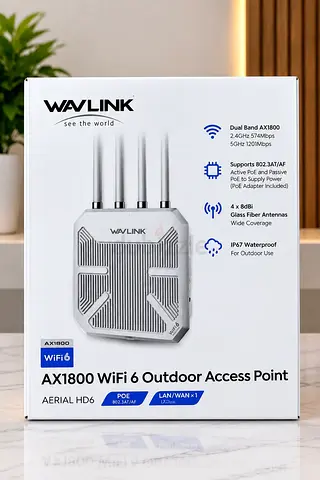 WAVLINK AX1800 WiFi 6 Outdoor Access Point – AERIAL HD6