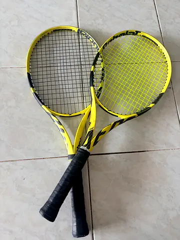 Babolat Pure Aero pair of racket yellow black