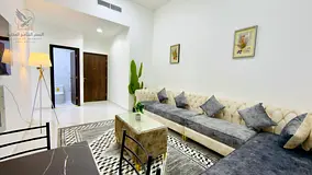 Furnished one-bedroom apartment in Ajman Al Nuaimiya, including bills and internet, close to ameniti