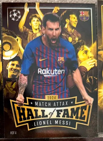 Match Attax Hall of Fame Football Card Messi