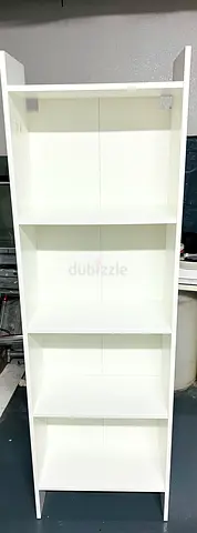 White 4-Shelf Bookcase / Storage Unit - Good Condition