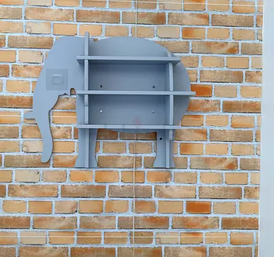 Wall shelf/kids room/ elephant design