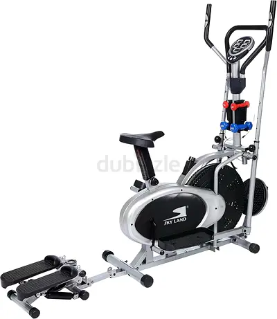 SKY LAND 5-in-1 Orbitrek Exercise Bike | Twister & Dumbbells
